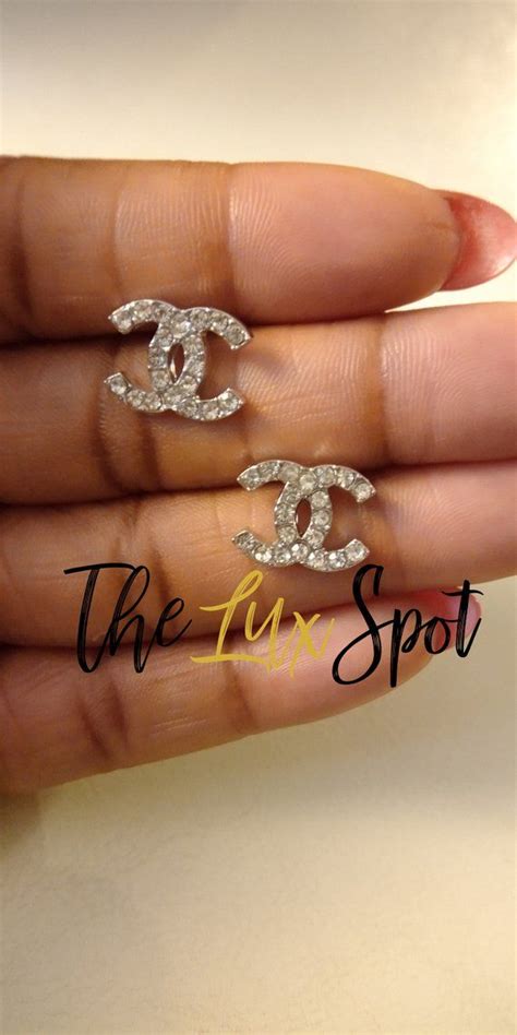 fake double c chanel earrings|chanel cc earrings price list.